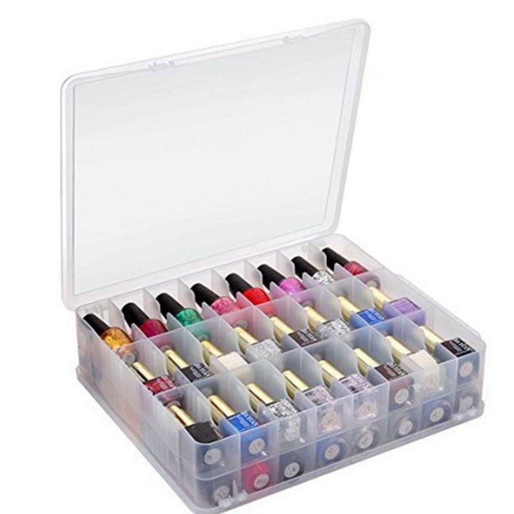 48%20Cells%202%20Layer%20Nail%20Polish%20Organizer%20Portable%20Clear%20Storage%20Case%20-%20Image%202
