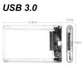 USB TYPE-C 3.1/3.0/2.0 HDD Enclosure 2.5inch Serial Port SATA SSD Hard Drive Case Support 6TB transparent Mobile External HDD. 