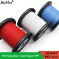 10M~100M UL10064 FEP Wire Ultra Fine Micro Litz Wires 40/36/34/32/30/28/26AWG PTFE Plastic Solder High Conductivity Copper Cable.