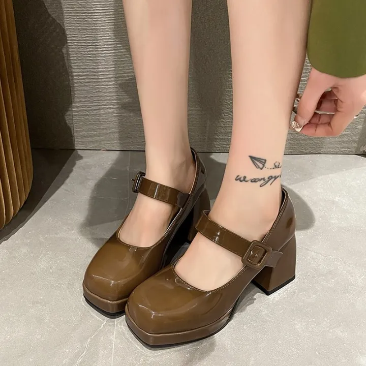 2023%20New%20Women%20Pumps%20Gothic%20Mary%20Jane%20Female%20Sandals%20Super%20High%20Chunky%20Heel%20Platform%20Square%20Toe%20Retro%20Vintage%20Girl%20Ladies%20Shoes%20-%20Image%204