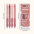 4 Pack Brown Bear Erasable Gel Pens, 0.5mm Blue/Blue Soft Grip Signature Pens for Cute Girl Students Office School Gifts.