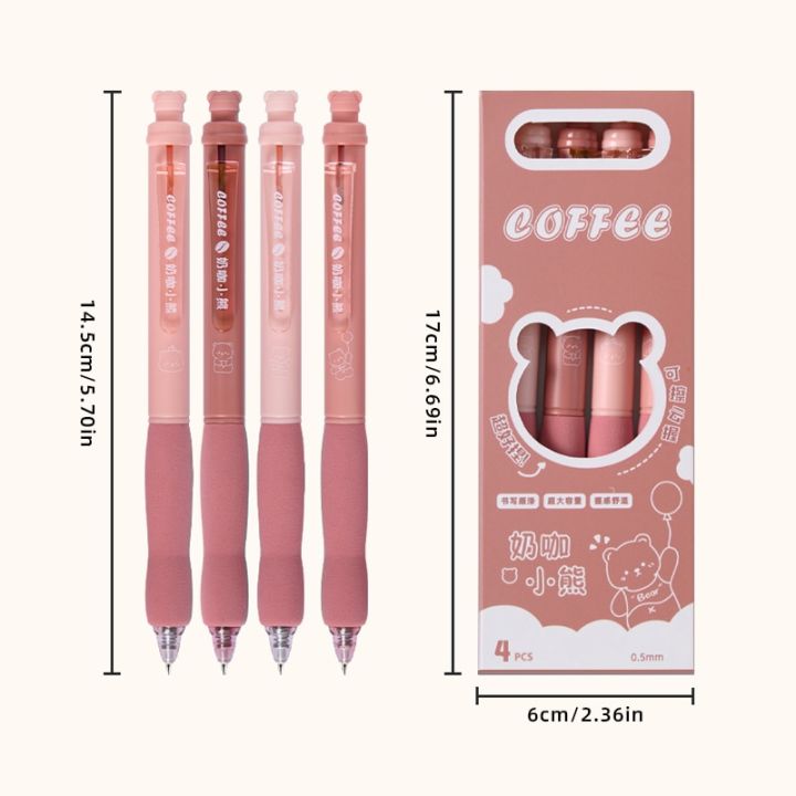4%20Pack%20Brown%20Bear%20Erasable%20Gel%20Pens,%200.5mm%20Blue/Blue%20Soft%20Grip%20Signature%20Pens%20for%20Cute%20Girl%20Students%20Office%20School%20Gifts%20-%20Image%206