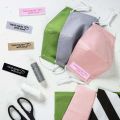 120 Pieces Personalized Sewing Labels Sew on Clothing Pattern Label.