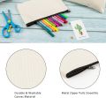 Trendy Top Handle Tote Canvas Bag for girls Black Color with Mini Pouch and Shopping Bag / College / University Bag Tote Bag Canvas Bag with Zipper (2in1 Combo Pack).