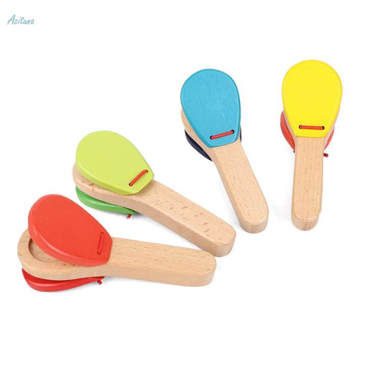 Cowbell%20Wooden%20Castanet%20Clapper%20Finger%20Castanets%20Rhythm%20for%20Party%20Girls%20Boys%20-%20Image%206