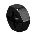 2 Set Aluminum Alloy 12mm Combiner Wheel Hub Hex Adapter Upgrades for Wltoys 144001 1/14 RC Car Spare Parts,Black & Grey.