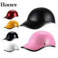 Baoer Open Face Motorcycle Helmet Baseball Cap Half Helmets For Men Women Scooter Electric Bike Retro Hard Hat. 