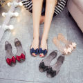 Summer sandals, women's shoes, sandals, women's summer net red, flat jelly shoes, fish mouth shoes, beach women's bows, fashion women's shoes. 