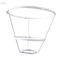 Iron Lamp Shade Frame , Tabletop Light Stand Durable Practical DIY Lightweight Lampshade Frame for Anniversary Cafe Light Cage Guard.