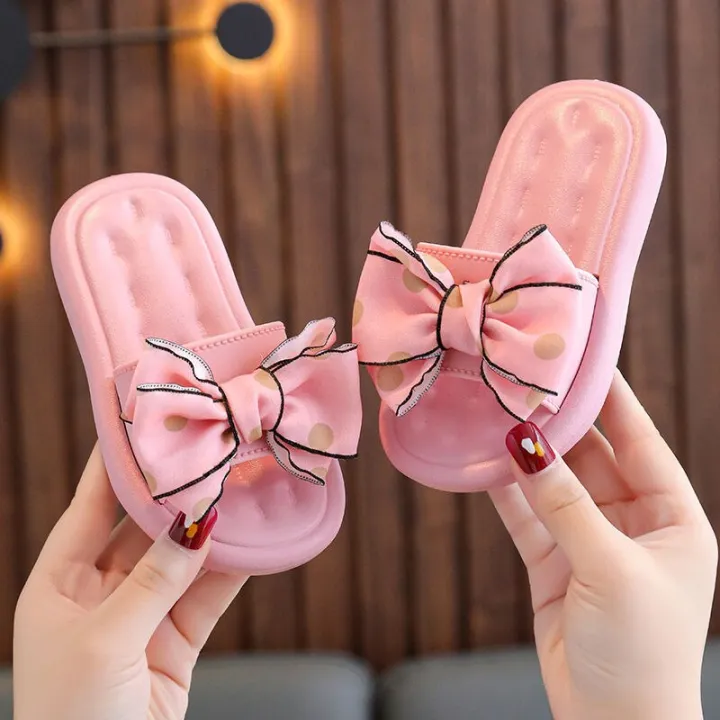 Bow%20Flats%20Open%20Toe%20Slide%20Sandals%20Non-slip%20Flip%20Flops%20Children%20Home%20Slippers%20Kids%20Girls%20Summer%20Cute%20Beach%20Slippers%20Shoe%20-%20Image%203