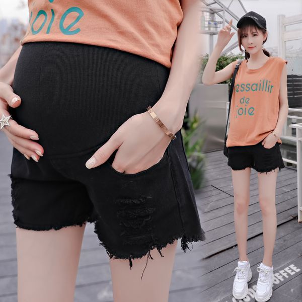 Shorts%20for%20Pregnant%20Women%20Summer%20Fashion%20Outdoor%20Ripped%20Denim%20Shorts%20Fashionable%20Mom%20Loose%20Wide%20Leg%20Pants%20Pregnant%20Maternity%20Pants%20Hot%20Pants%20-%20Image%208