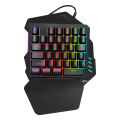 One Handed Rgb Gaming Wired Keyboard.