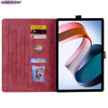 Stand case For Xiaomi Redmi Pad Se Case 11 inch 3D Embossed Flower Cat Wallet Tablet Coque For Redmi Pad SE Case Cover 2023. 