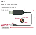 USB Power Boost line DC 5V to DC 9V / 12V Powerbank to Router and Onu Step UP Module USB Converter Adapter Cable 2.1x5.5mm Plug ( current chole geleo power bank diye chalanor cable). 