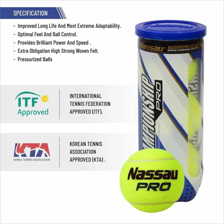 Nassau%20Championship%20Pro%20Tennis%20Balls%20%E2%80%93%20ITF%20Approved,%20Pressurized,%203-Ball%20Can%20-%20Image%205