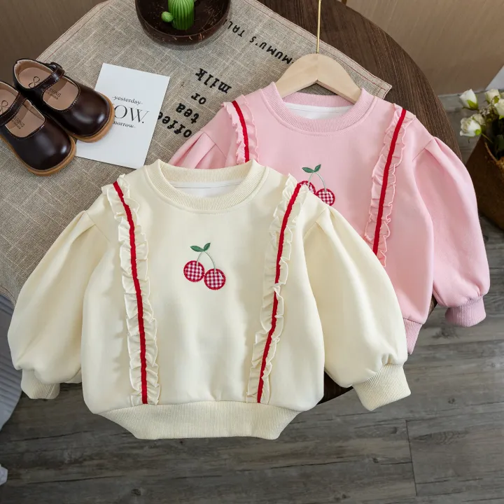 (Clearance)%20Girls%202024%20Autumn%20New%20Outer%20Wear%20Sweatshirt%20Sweet%20Foreign%20Baby%20Girl%20Baby%20Girls%20Baby%20Girls%20Lace%20Spring%20and%20Autumn%20-%20Image%202