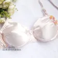 Pure Silk Women Bra Thin Health Care Underwear Bra Padded 100% Mulberry Silk Solid Bras 75 80 85 90 95 B. 