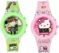 ghting & music Stylish Baby Watch For Kids - Pink & multicolor girl watch boys watch. 
