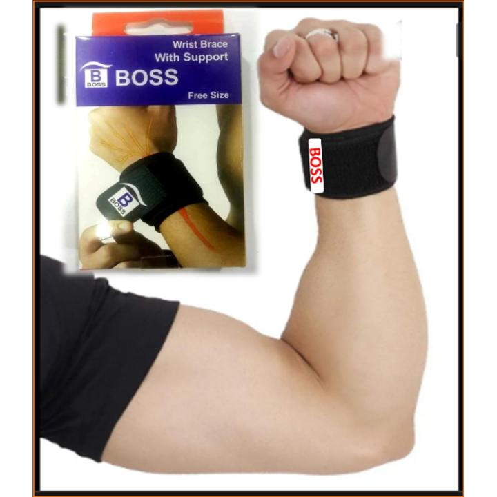 Black Wrist Guard For Workout-2 pcs