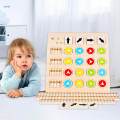 Matching Puzzles Color Direction Puzzle Learning Early Education Montessori Toys for Kids Baby.