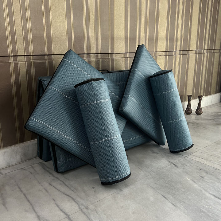 Aegean%20Blue%20Stripe-%20Relax%20Home%20Seating%20Combo%20(5pcs)%20Extra%20Thick%20-%20Image%205
