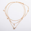 Understated -Crystal Stars Pendant Necklaces For Women Choker Necklace Multilayer Female Jewelry Gift - Necklace For Girls- Progressively Better.