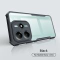 For Xiaomi Redmi Note 14 4G Transparent Back Case Luxury Xundu Shock-Proof Bumper Protective Phone Cover. 