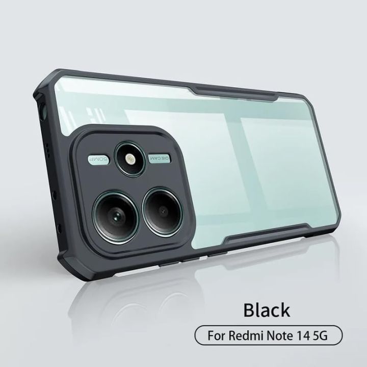 For%20Xiaomi%20Redmi%20Note%2014%204G%20Transparent%20Back%20Case%20Luxury%20Xundu%20Shock-Proof%20Bumper%20Protective%20Phone%20Cover%20-%20Image%202