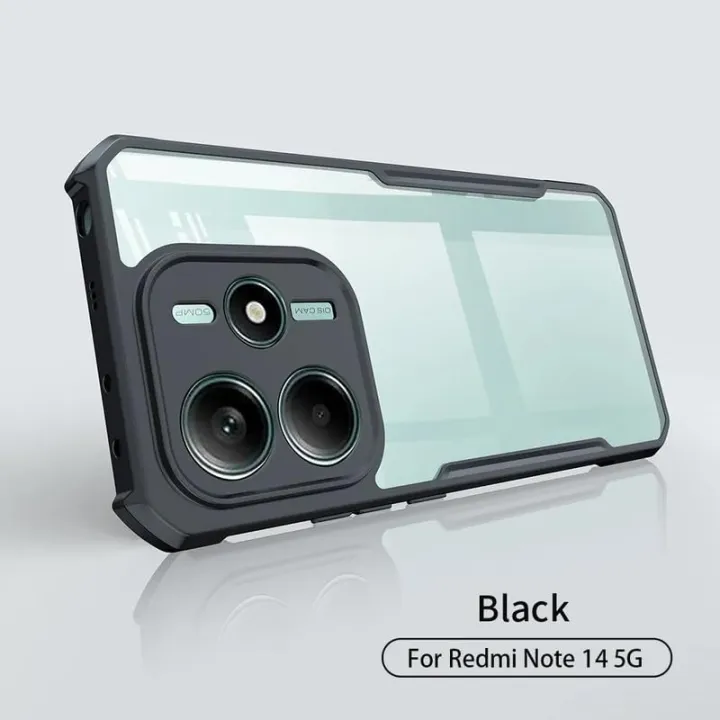 For%20Xiaomi%20Redmi%20Note%2014%204G%20Transparent%20Back%20Case%20Luxury%20Xundu%20Shock-Proof%20Bumper%20Protective%20Phone%20Cover%20-%20Image%202