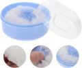 New Baby soft Face Powder Puff Sponge Box Case contained 3color.