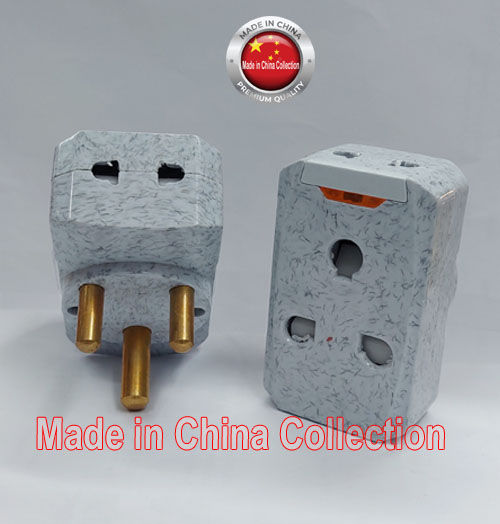 3 pin round plug,15 amp(1pcs) Multi Plug 15A 3-Pin Universal Socket Conversion Heavy Duty .