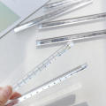 Transparent Acrylic Ruler Precision 15/20cm Size Office Supplies Triangular Scale Stationery Rainbow Ruler for Drafting.