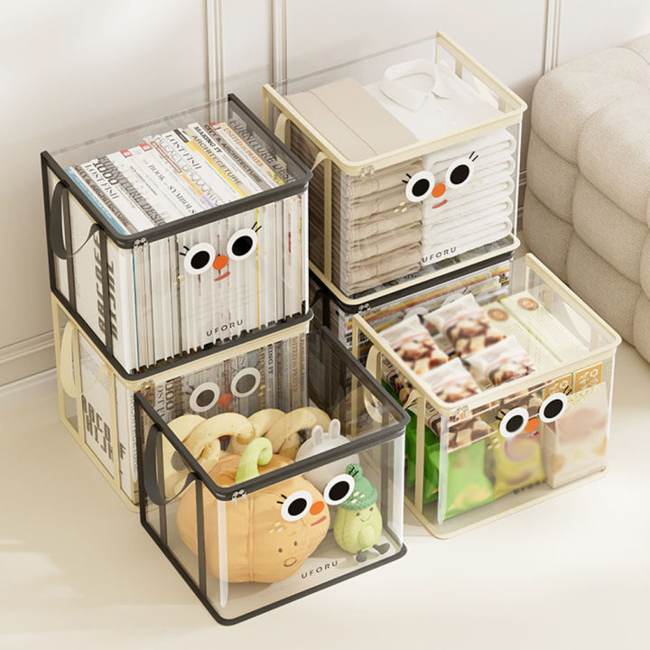 Waterproof Folding Storage Box Collapsible Portable Handheld Organizer Dustproof Folding Storage Basket for Home Storage