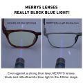 MERRYS DESIGN Anti Blue Light Blocking Men Reading Glasses CR-39 Resin Aspheric Glasses Lenses +1.00 +1.50 +2.00 +2.50 S2001FLH. 
