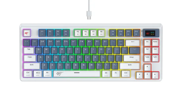 HAVIT KB884L GAMENOTE USB TO TYPE-C MULTI-FUNCTION RGB BACKLIT MECHANICAL KEYBOARD