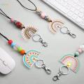 Teacher Lanyards for ID Badges and Keys Keychain Cute Silicone Beaded Lanyard for Doctor Employees Students Women.