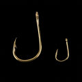 500pcs/set #3~#12 Fishing Hooks Carbon Steel Golden Fishhooks With Retail Box.