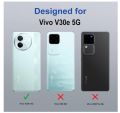 Kapa Warrior Acrylic Clear Back Cover for Vivo V30E (5G) | Slim Shockproof [Military Grade Protection] Hybrid Bumper Case Vivo V30e Transparent Soft Case. 