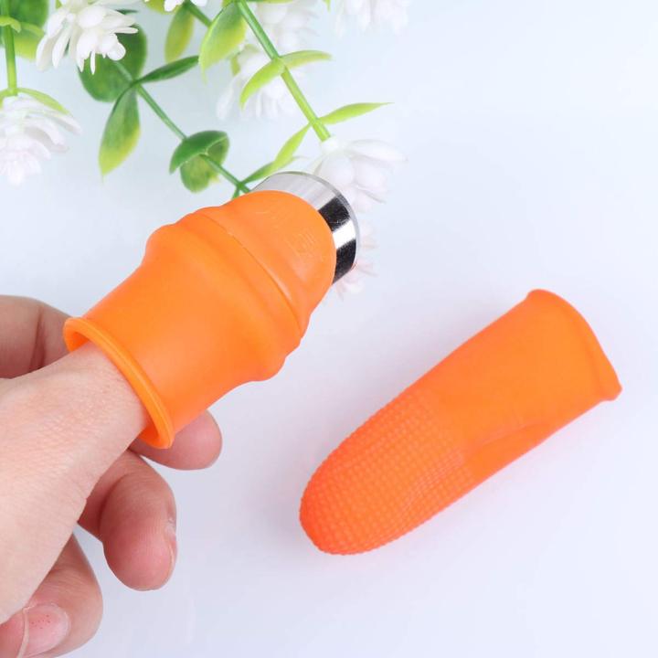 YARNOW%204Pcs%20Gardening%20Thumb%20Cutter%20Knives%20for%20Gardeners%20Thumb%20Pruner%20Silicone%20Finger%20Knife%20Picking%20Knife%20Trim%20Vegetable%20Gardening%20Tools%20Farm%20Supplies%20Style%201%20-%20Image%202