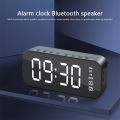 A18 Portable Wireless Speaker Clock Stereo Speaker With LED Screen FM Radio Dual Alarm Clock For Indoor Outdoor Travelling.