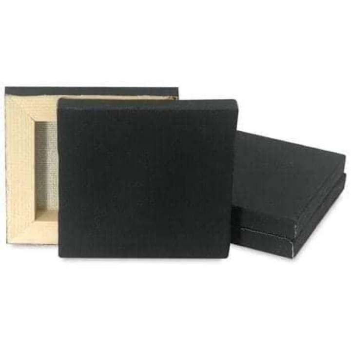 Black Canvas (6/6)-(10/12)-(12/16)-(16-20) inches Artist Canvas for Painting