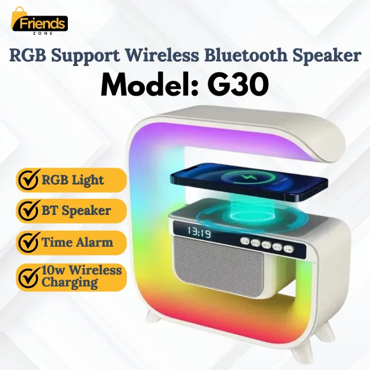 G30 Smart Light RGB Wireless Charging Speaker Sound Speaker Machine ...