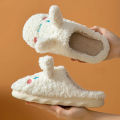 Cartoon Anime Sanrios Cute Cinnamoroll Plush Shoes host Home Slippers Kawaii Keep Warm Funny Household Women Cotton. 