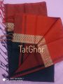 Black & Red Elegance: Trendy Weightless Dhansiri Cotton Saree - A Diverse Collection of Saree for Every Occasion. 