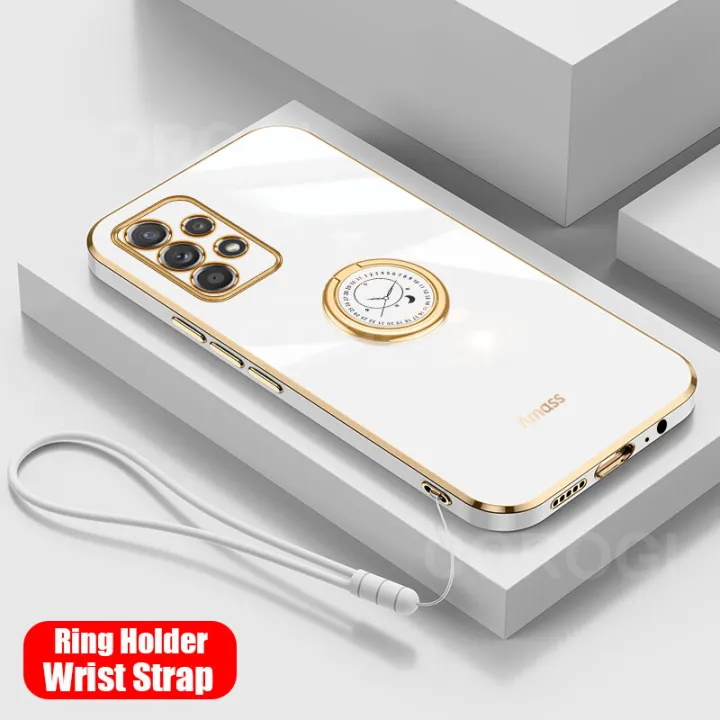 For%20Samsung%20Galaxy%20A23%204G%20Back%20Cover%20with%20Ring%20Holder%20Stand%20+%20Wrist%20Strap%20Shiny%20Plating%20Square%20Bumper%20Protective%20Case%20Soft%20Silicone%20Shockproof%20Mobile%20Phone%20Cases%20-%20Image%202