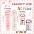 NXFDSIOZ 8 Pcs Cute Pencil Sharpener and Shaped Retractable Eraser Kawaii Pencil Sharpener School Supplies.