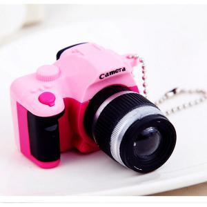 Bilashmart 【Exclusive】 Graceful Cute Mini Camera Charm Keychain With Flash Light&Sound Effect Gift
