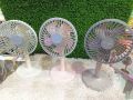Jy Super JY-2218 Professional Rechargeable Portable Mini Table Fan Strong Wind Left to Right Oscillating Angle 45 Degrees - AC/DC. 