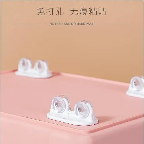 Storage box pulley accessories 4 mounted and pasted box bottom pulley bottom one-way household casters