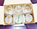 Everyday Use good quality strong crystal clear unique design Heavy 300 Ml Drinking Water glass set 6 pcs.